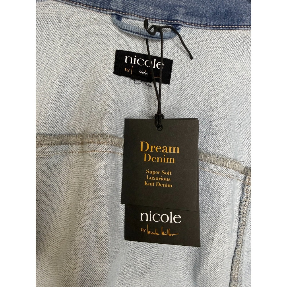 nicole by Nicole Miller Jean Jacket - Indigo Rumsey, Large - Picture 6 of 7